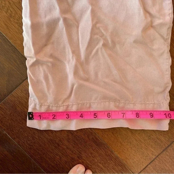 Anthropologie Blythe Wide Leg Pants Paper Bag Tie Waist Light Pink Bow 2 - Picture 15 of 15